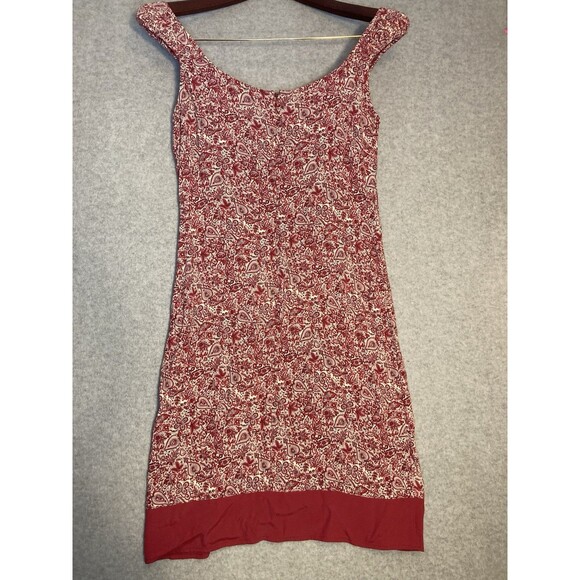 VTG American Eagle Sz 6 Dress Paisley Pink Boho Y2k 90s Mini Date Night Summer - Picture 9 of 11